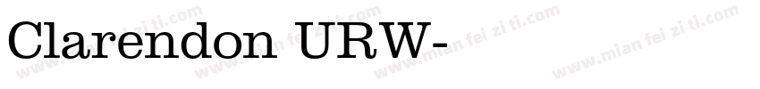 Clarendon URW字体转换